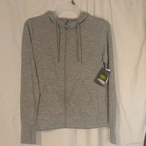Athletic Works, Size Medium, Long Sleeved, NWT, Gray, Zippered Hoodie